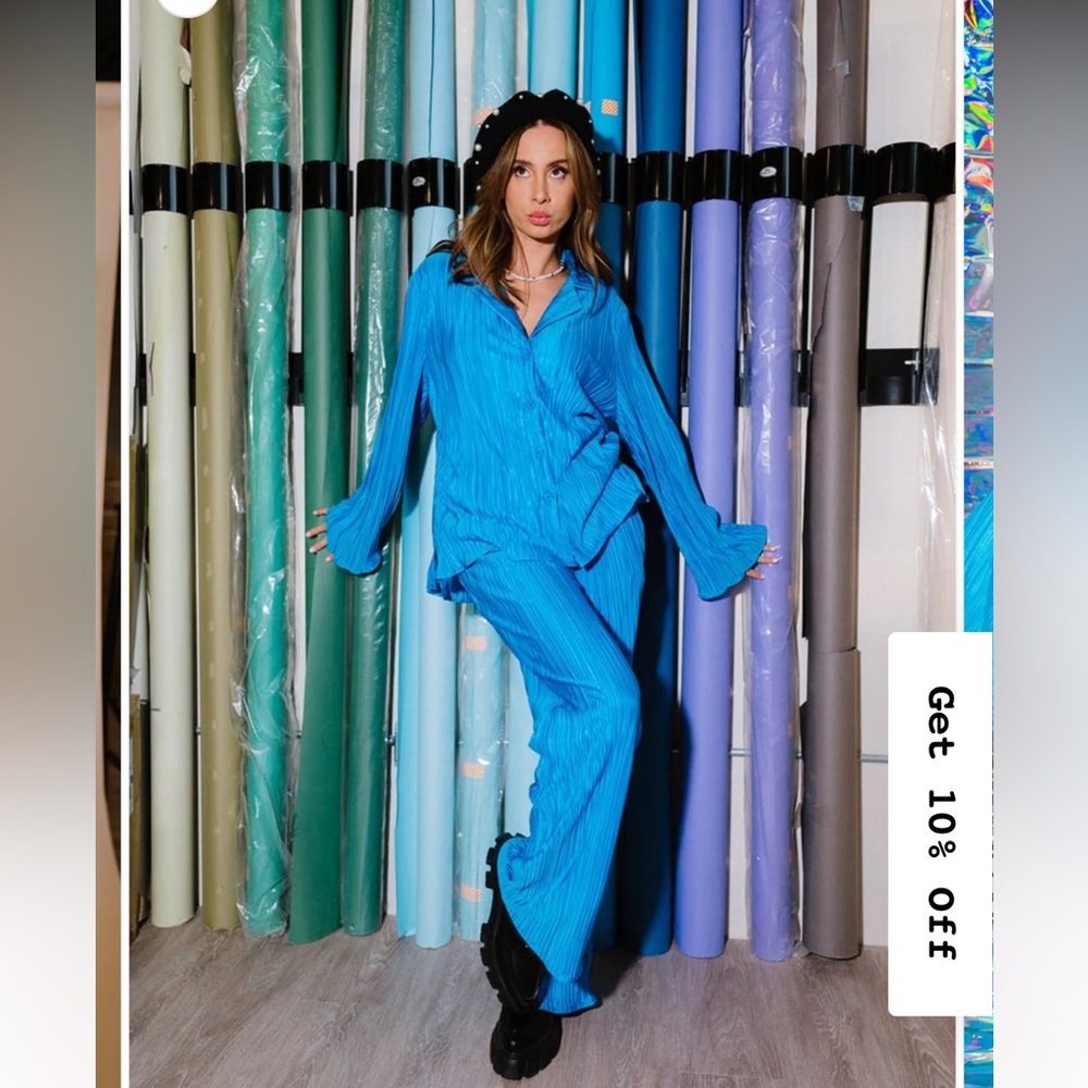 ✨💙NWOTDressed in LALA Blue Pants & Jumpsuit Set💙✨